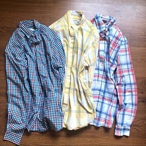 Bundle 3 Men’s Old Navy Classic Shirts - Plaid